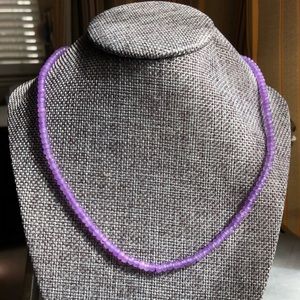 Amethyst bead necklace